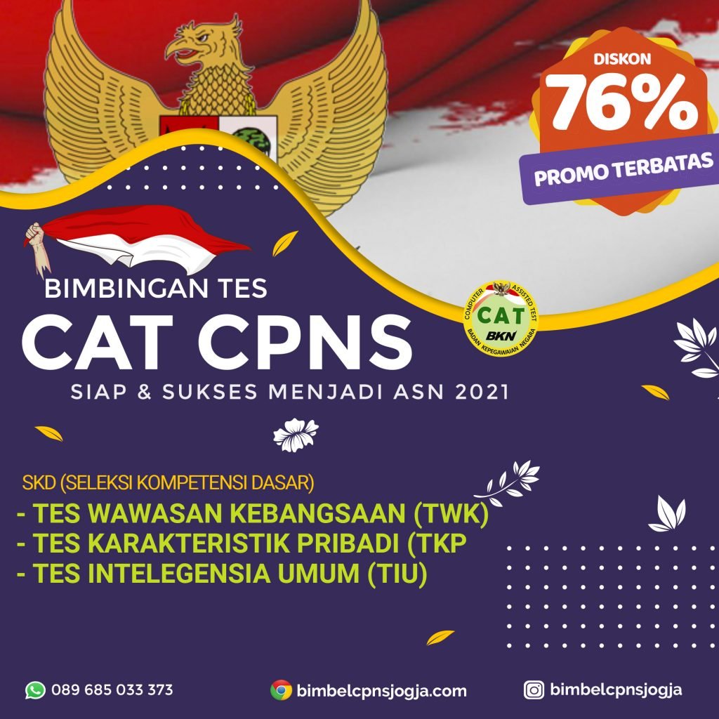 Bimbel CPNS Jogja 2021 Diskon 76%
